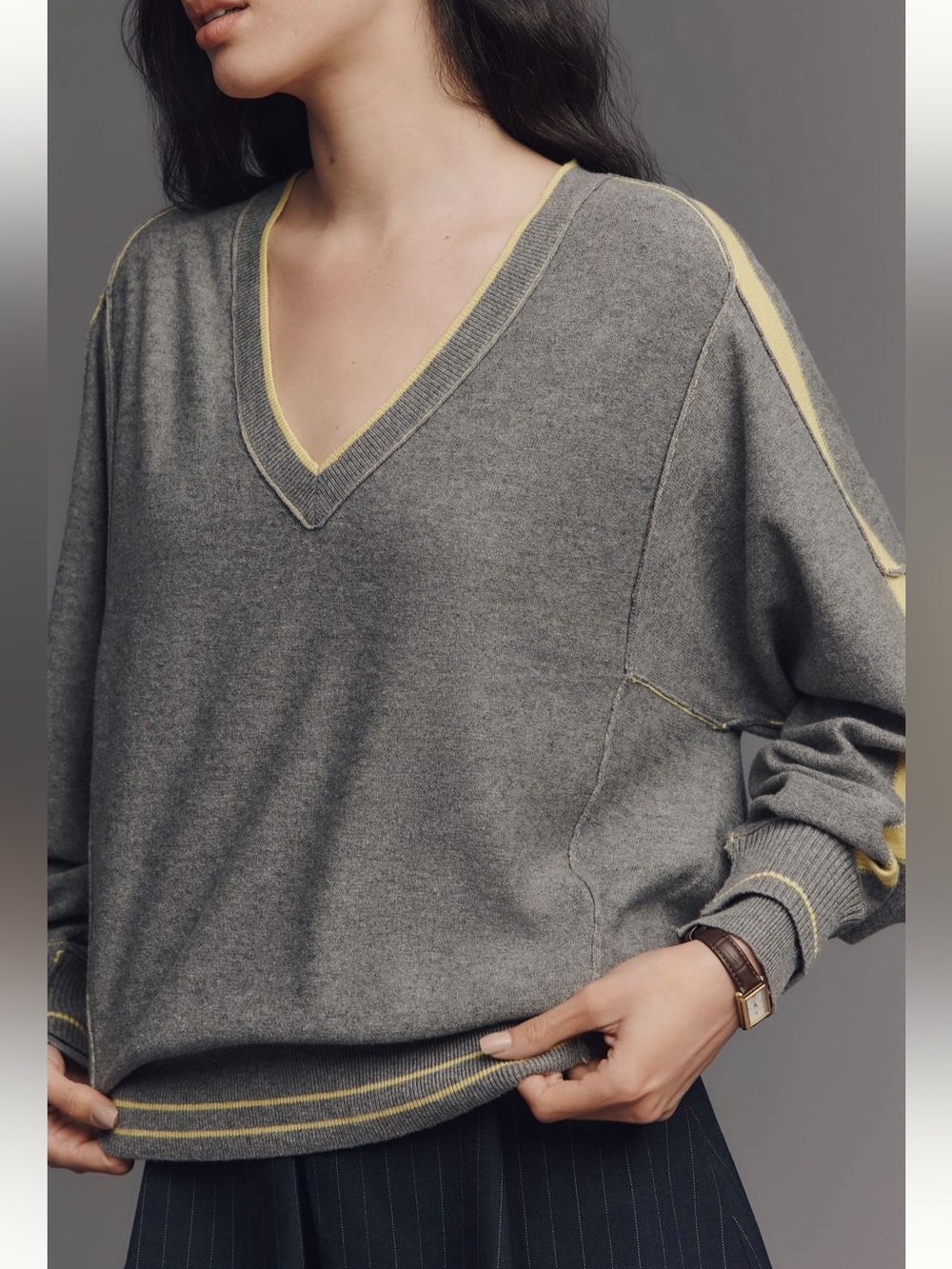 Anthropologie Pilcro Wool Blend Batwing Oversized Sweater XL NWT
